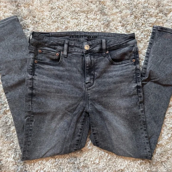 American Eagle Outfitters Black Skinny Jeans - Picture 2 of 6